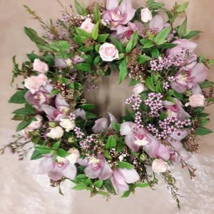 Funeral Wreath Muted Tones