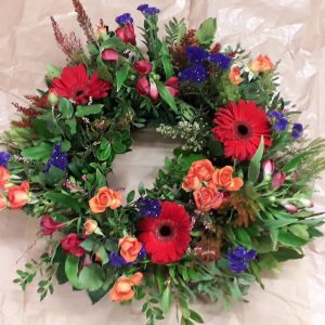 Bright Funeral Wreath